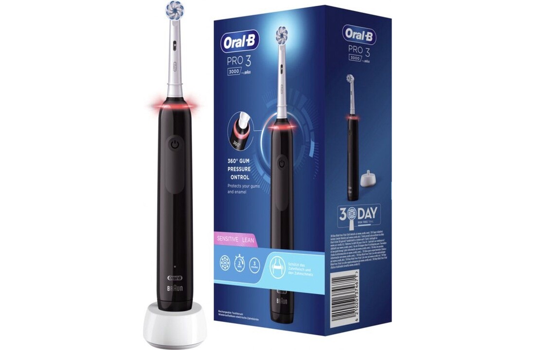 Oral-B Pro 3 3000 Pure Clean Zwart - Elektrische tandenborstel