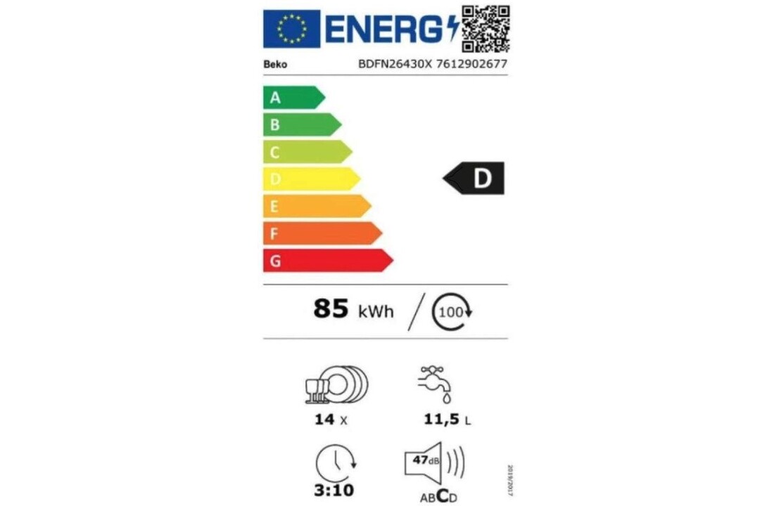 Beko BDFN26430W - Vrijstaande vaatwasser