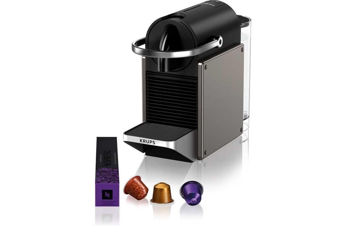 Krups Nespresso Pixie XN306T Titanium - Koffiemachine