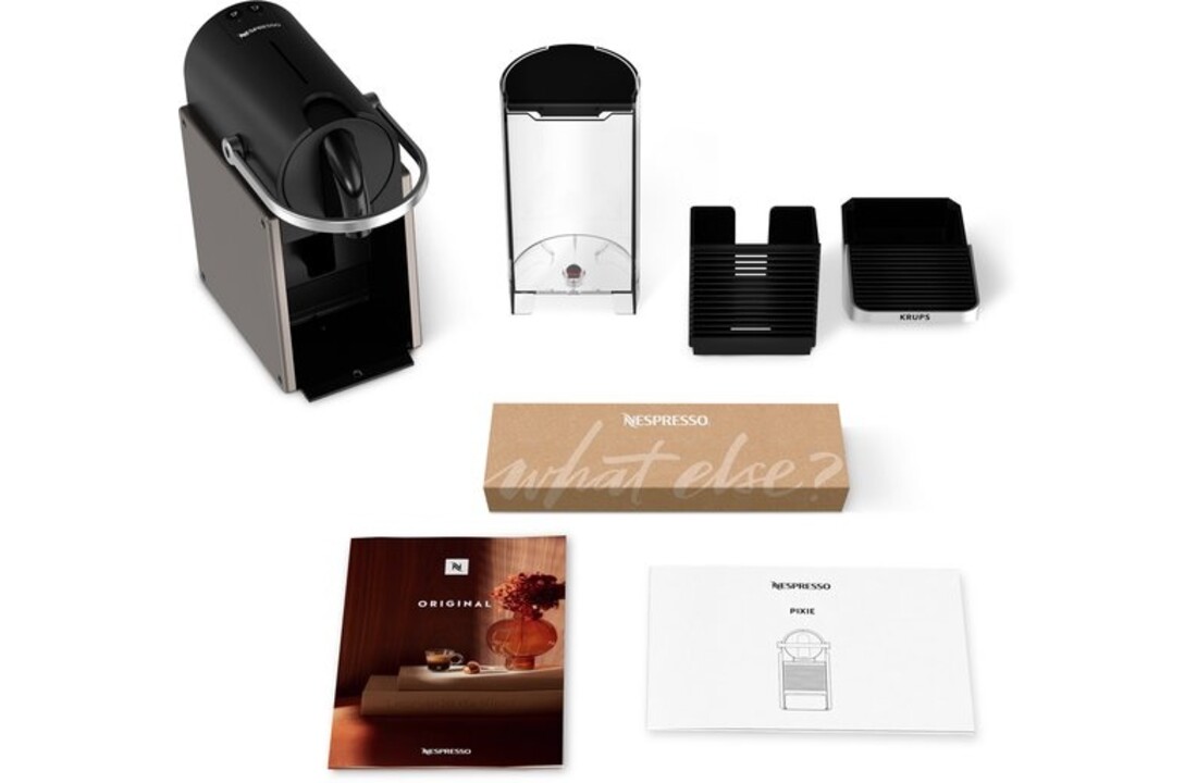 Krups Nespresso Pixie XN306T Titanium - Koffiemachine