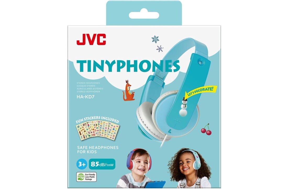 JVC HA-KD7 Blauw - Kinder koptelefoon