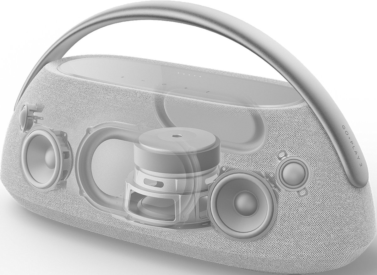 Harman Kardon Go + Play 3 Grijs - Draadloze speaker