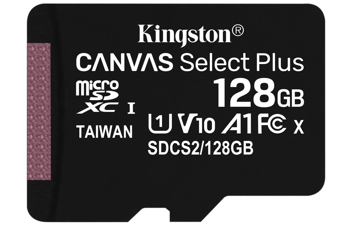 Kingston Canvas Select Plus 128GB Micro SDXC geheugenkaart - Micro SD kaart
