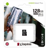 Kingston Canvas Select Plus 128GB Micro SDXC geheugenkaart - Micro SD kaart
