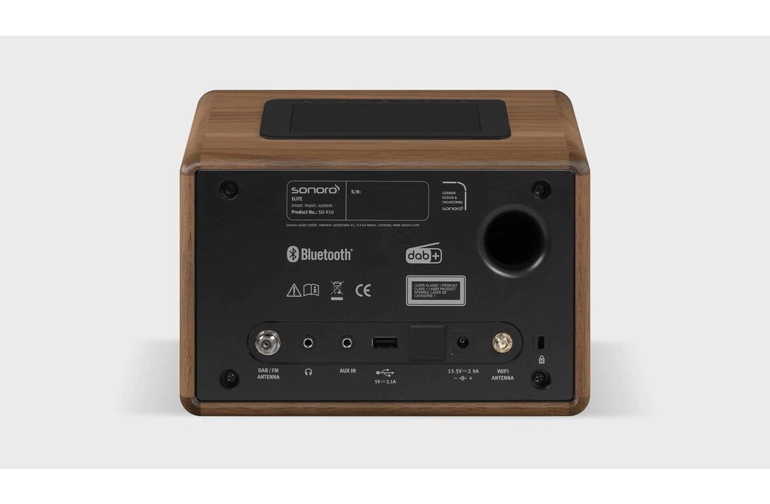 Sonoro Elite X Antraciet/ walnut - Radio