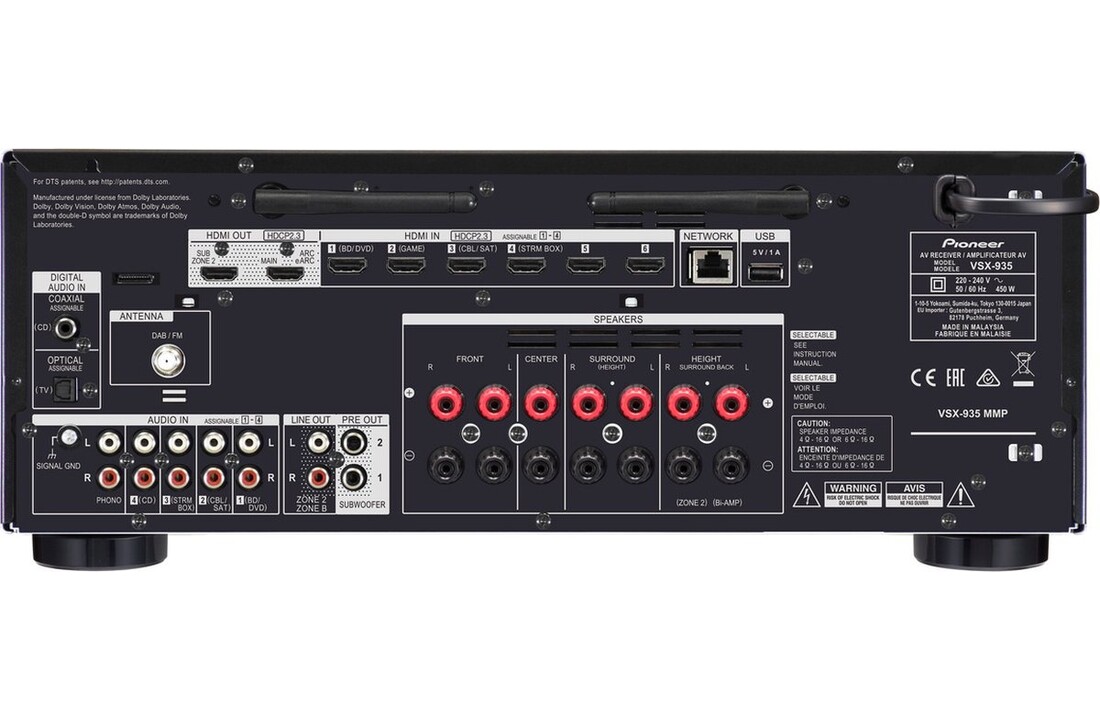 Pioneer VSX-935 - Receiver