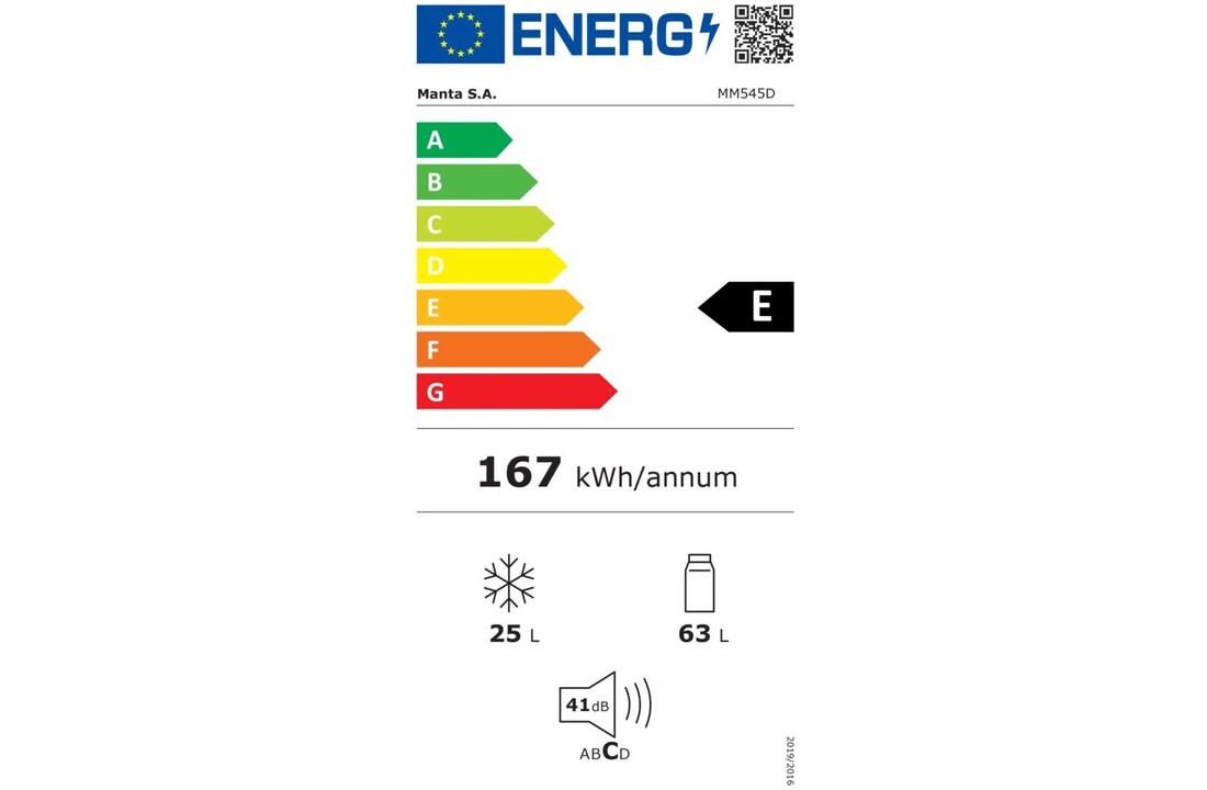Manta MM545DSL - Koel-vriescombinatie