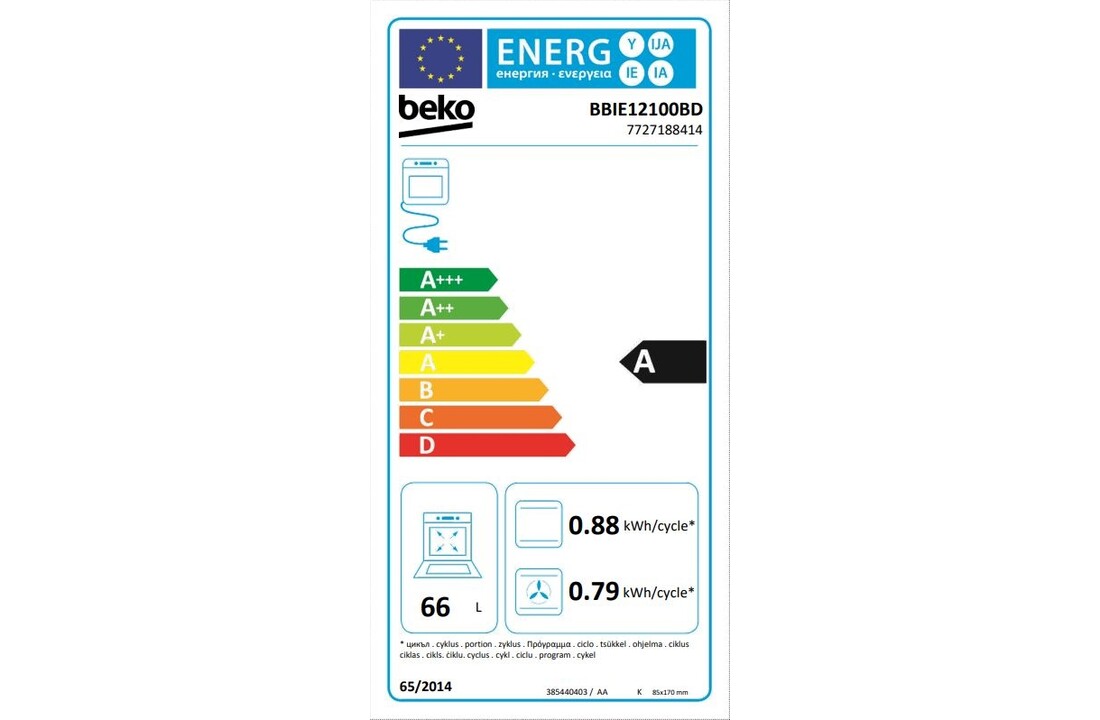 Beko BBIE12100BD - Inbouw oven
