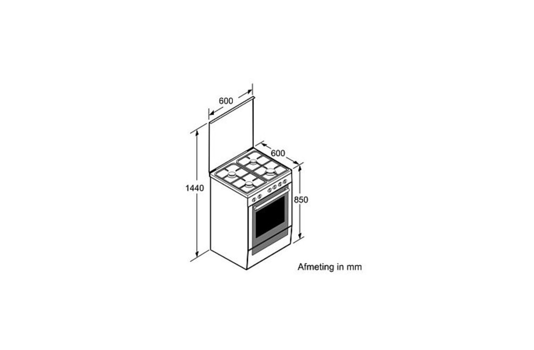 Bosch HXA050D20N - Gasfornuis
