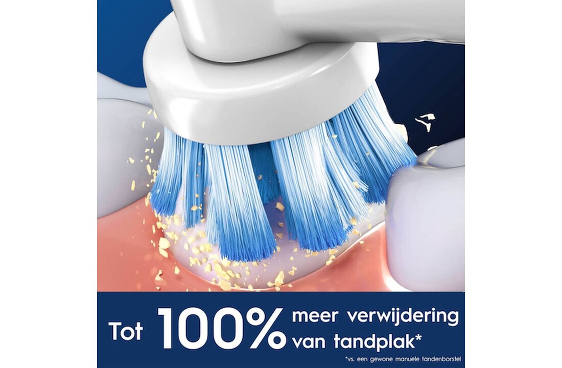 Oral-B Pro 1 Duo White & Blue - Elektrische tandenborstel