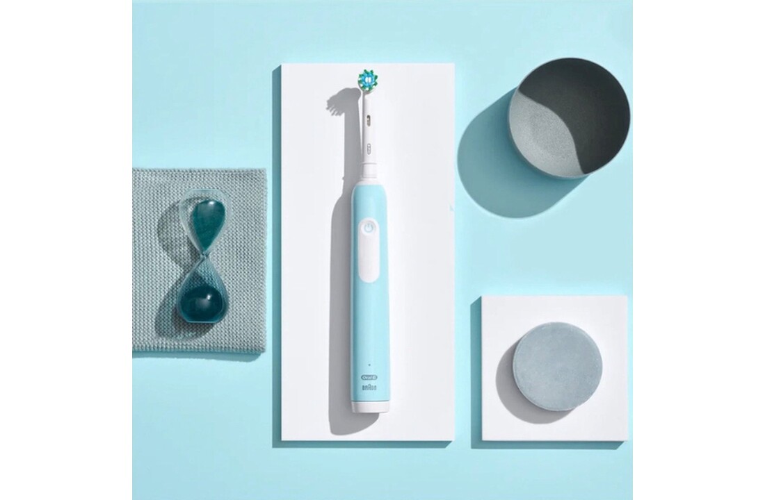 Oral-B Pro 1 Duo White & Blue - Elektrische tandenborstel