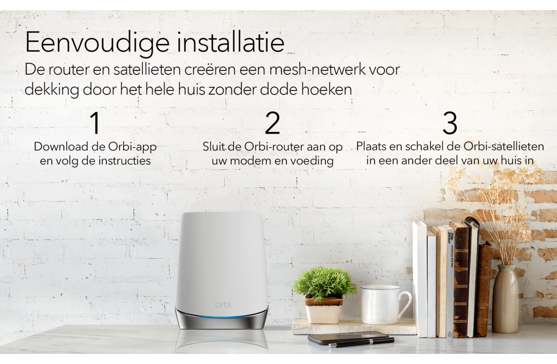 Netgear Orbi RBK753 Multiroom WiFi 6 Mesh systeem - Router