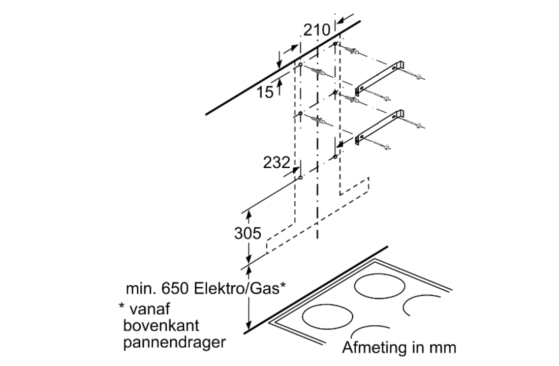Siemens LC60BA530 - Wandschouw afzuigkap