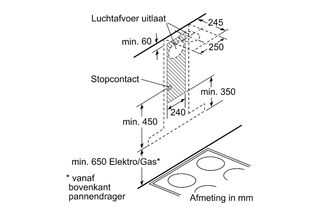 Siemens LC60BA530 - Wandschouw afzuigkap