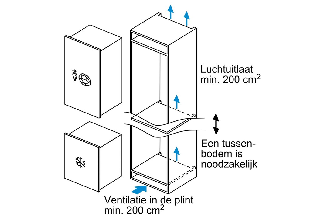 Bosch GIV21AFE0 - Inbouw vriezer