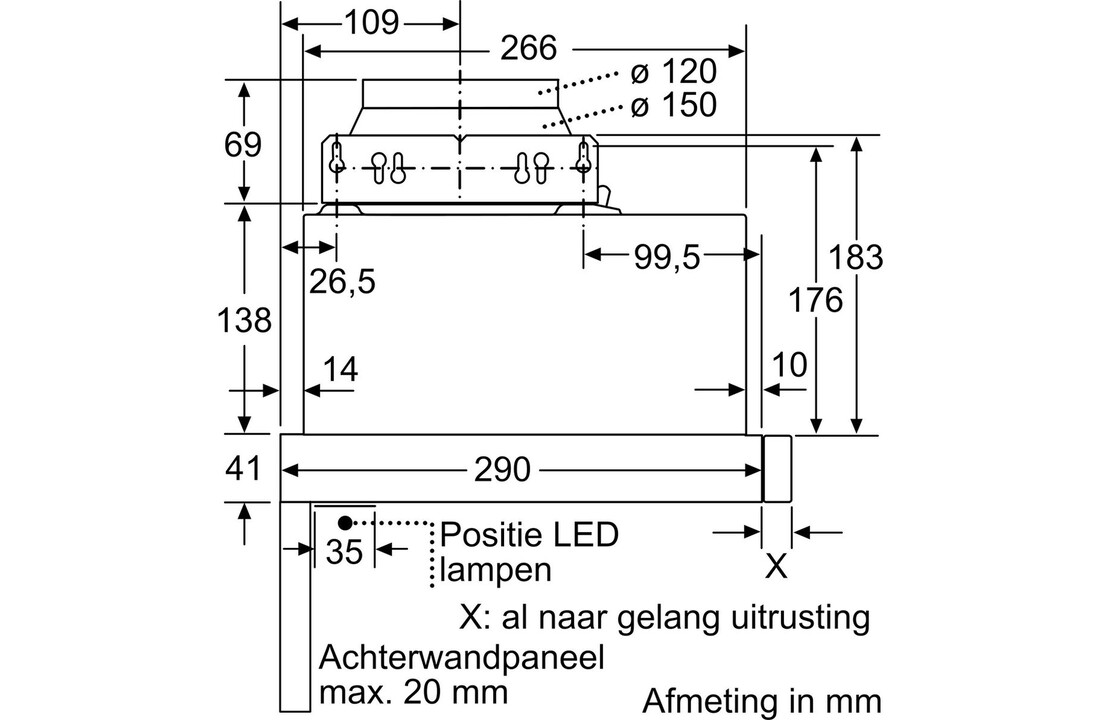 Siemens LI63LA526 - Vlakscherm afzuigkap