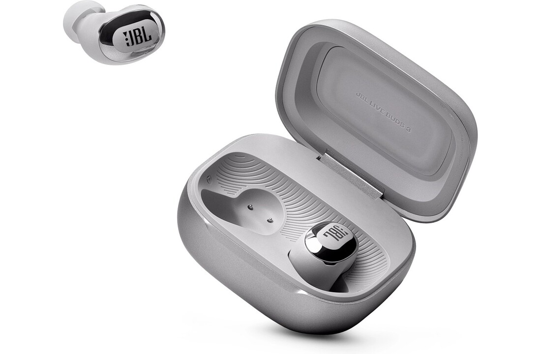 JBL Live Buds 3 Zilver - Draadloze oordopjes