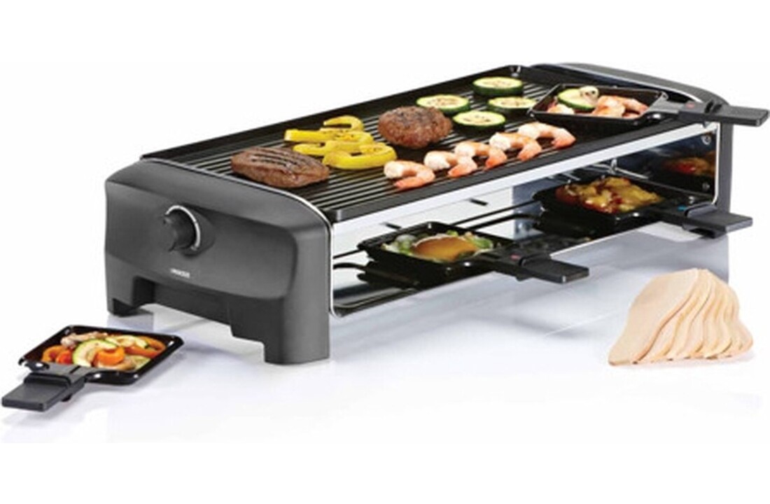 Princess 162840 Raclette 8 Grill and Teppanyaki Party - Gourmetset