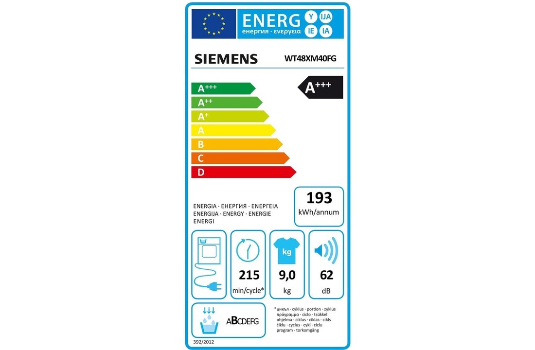 Siemens WT48XM40FG extraKlasse - Warmtepompdroger