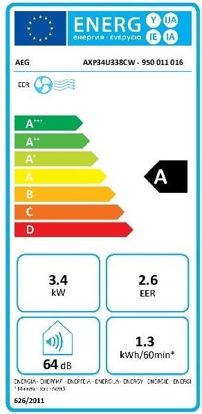 AEG Chillflex PRO AXP26U338CW - Mobiele airco  9000 BTU.