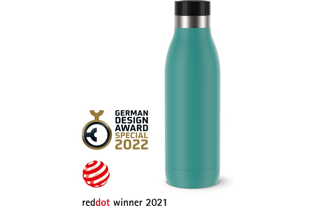 Tefal Bludrop Basic 0,5L RVS/Groen - Drinkfles