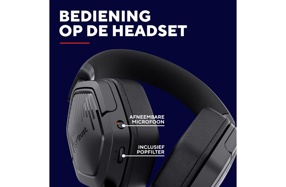 Trust GXT492 Carus Zwart - Gaming headset