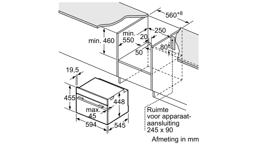 Bosch CFA634GS1 - Inbouw magnetron