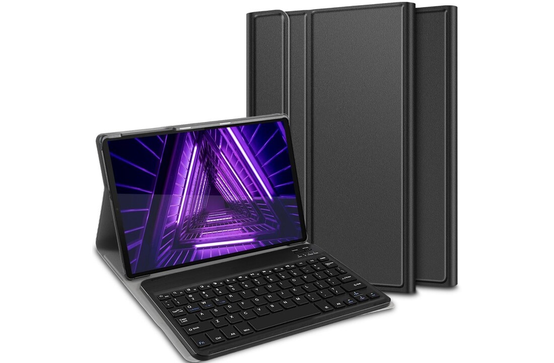 Just in Case Premium Bluetooth Keyboard Cover - Lenovo M10+ - Zwart - Beschermhoes