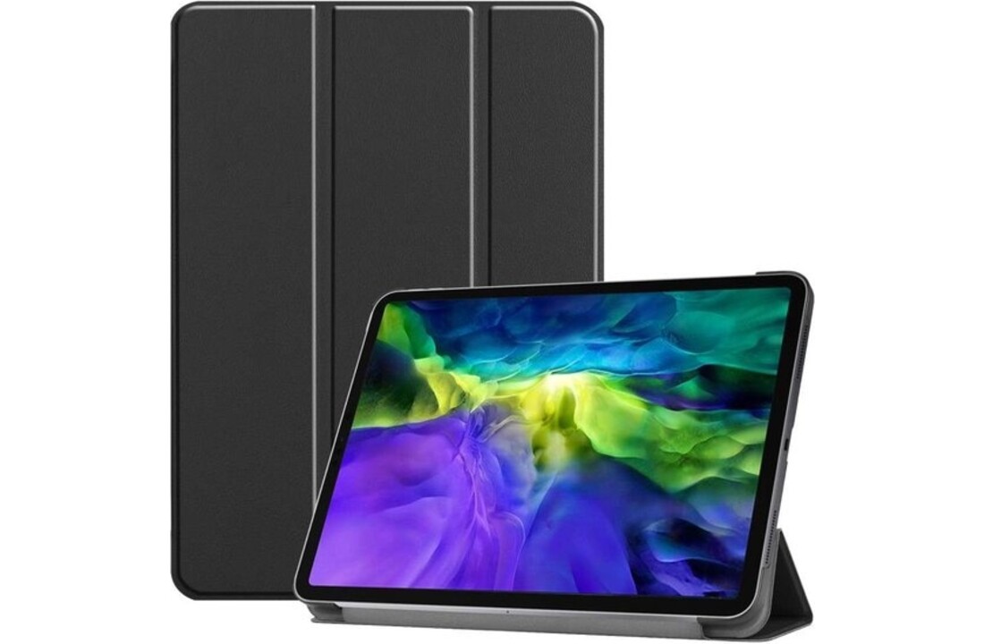 Just in Case Smart Tri-Fold voor iPad Pro 12.9 Zwart - Beschermhoes