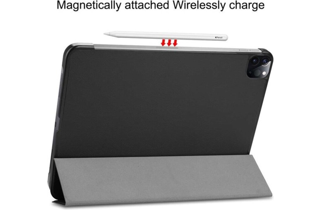 Just in Case Smart Tri-Fold voor iPad Pro 12.9 Zwart - Beschermhoes