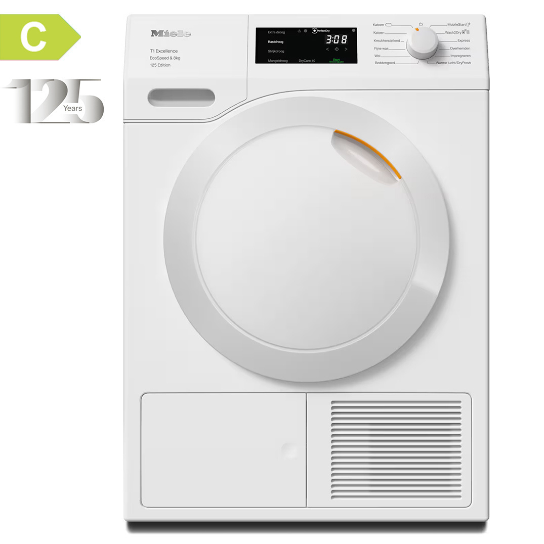 Miele TEC675WP 125 Edition Lotuswit Warmtepompdroger.