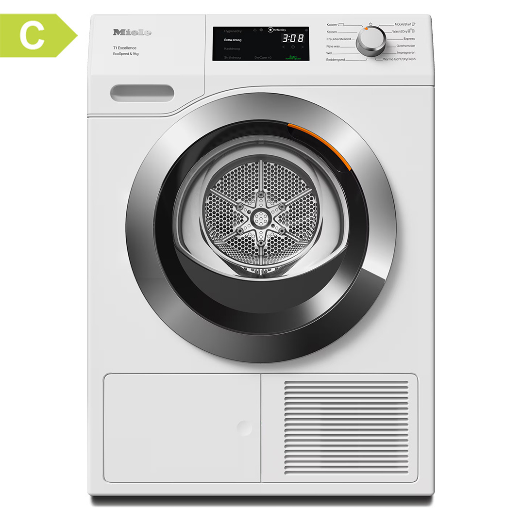 Miele TED655WP EcoSpeed & 9kg Warmtepompdroger.