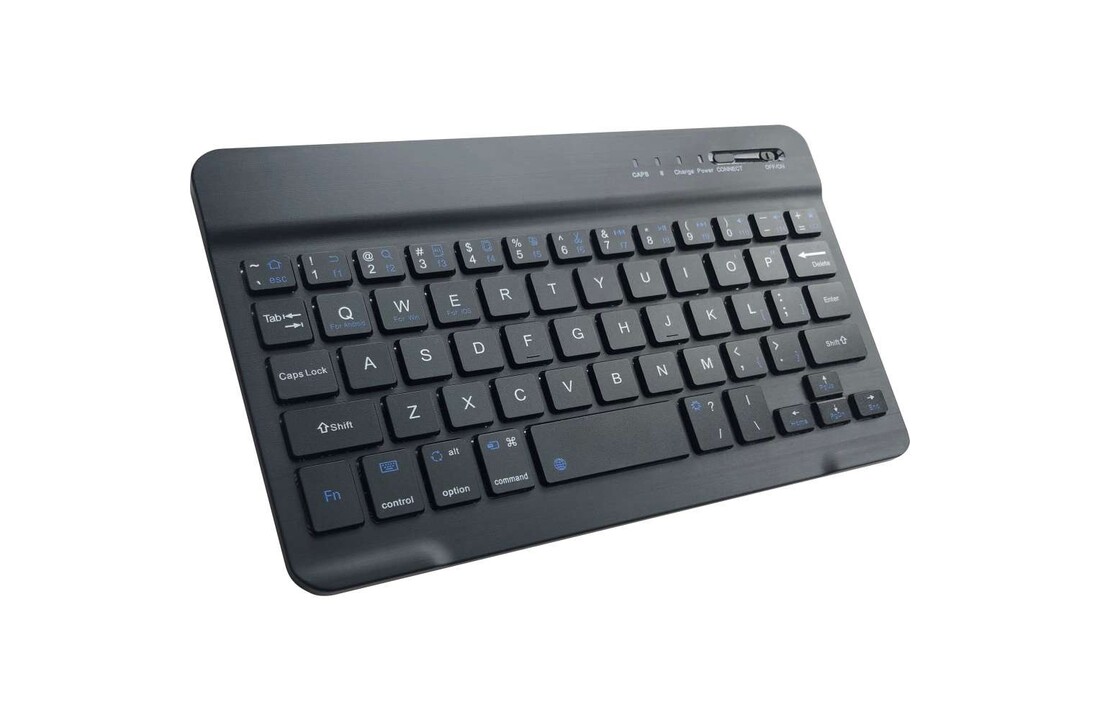 Just in Case Vintage Bluetooth Keyboard Cover - Samsung Galaxy Tab A8 - Blauw - Beschermhoes