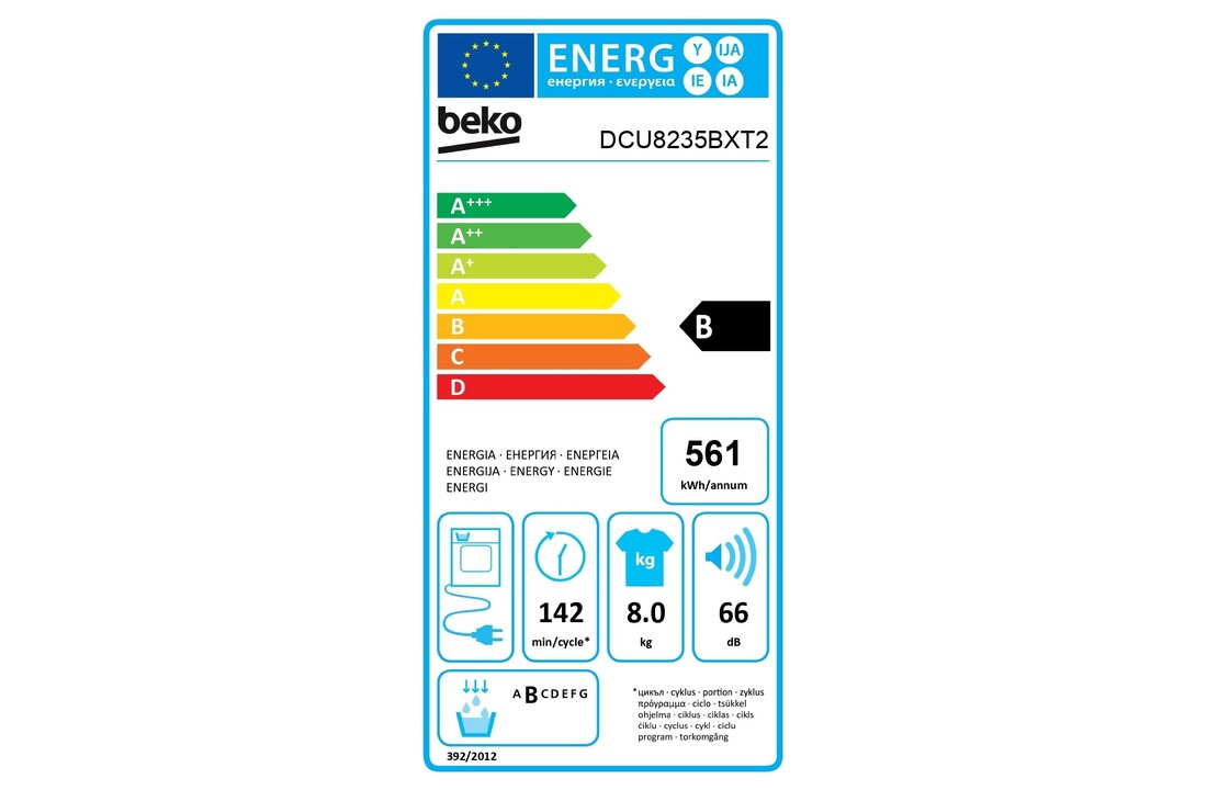 Beko DCU8235BXT2 - Condensdroger