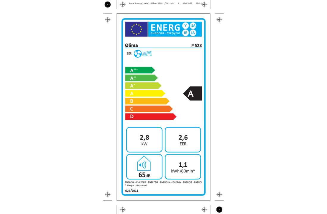 Qlima P 528 - Mobiele airco