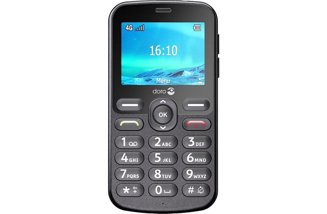 Doro 1880 4G Zwart - Mobiele telefoon