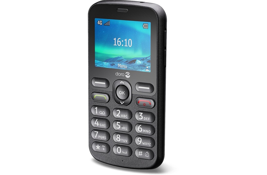 Doro 1880 4G Zwart - Mobiele telefoon