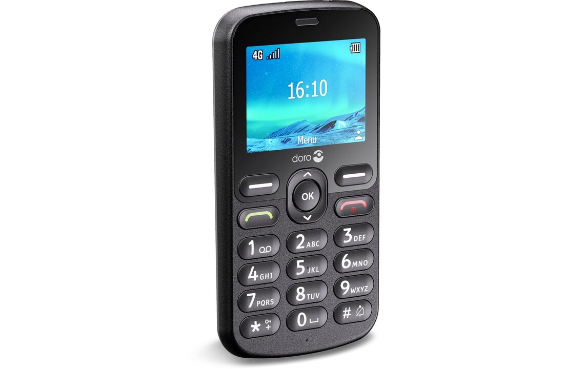 Doro 1880 4G Zwart - Mobiele telefoon