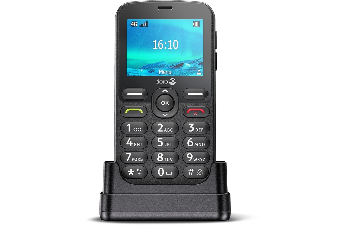Doro 1880 4G Zwart - Mobiele telefoon