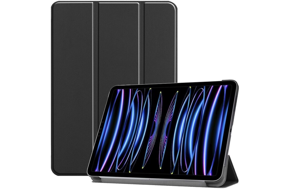 Just in Case Smart Tri-Fold Case - Apple iPad Pro 11 - Zwart - Beschermhoes