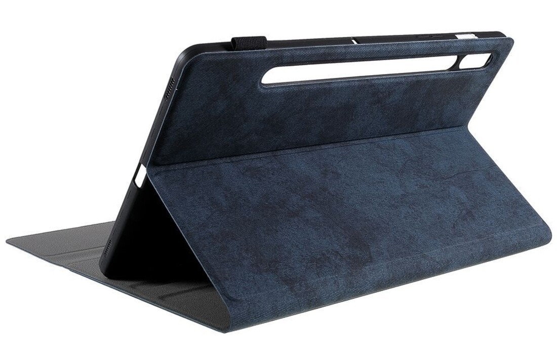 Just in Case Vintage Bluetooth Keyboard Cover - Samsung Galaxy A7 - Blauw - Beschermhoes