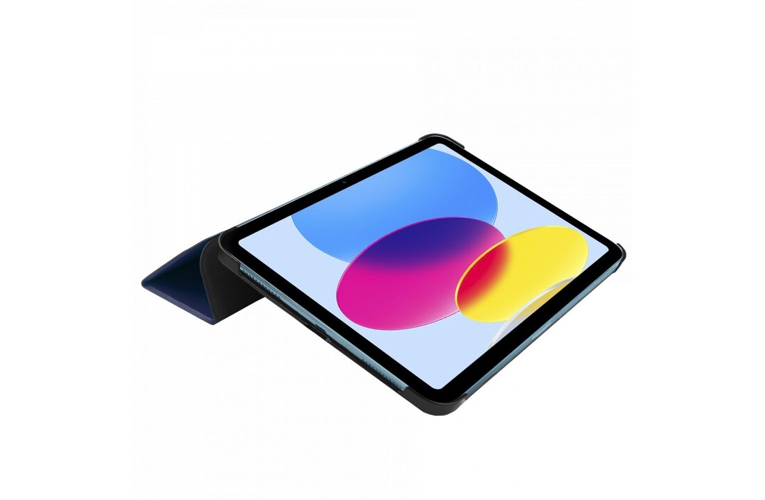 Just in Case Smart Tri-Fold Case - Apple iPad 2022 - Blauw - Beschermhoes
