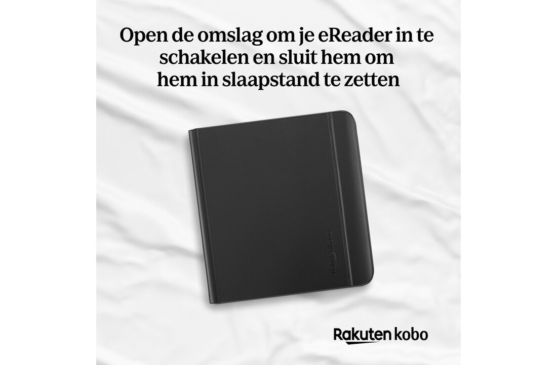 Kobo Libra Colour Notebook SleepCover Zwart - Beschermhoes