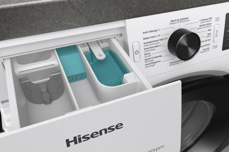 Hisense WF3V843BW/BLX - Wasmachine.
