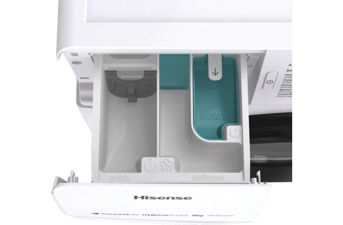 Hisense WF3V843BW/BLX - Wasmachine.