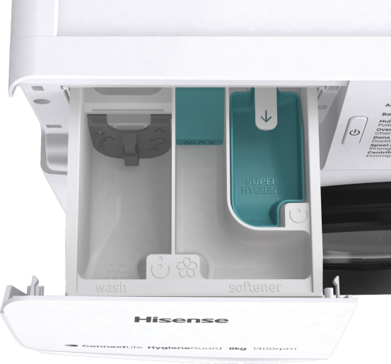 Hisense WF3V843BW/BLX - Wasmachine.