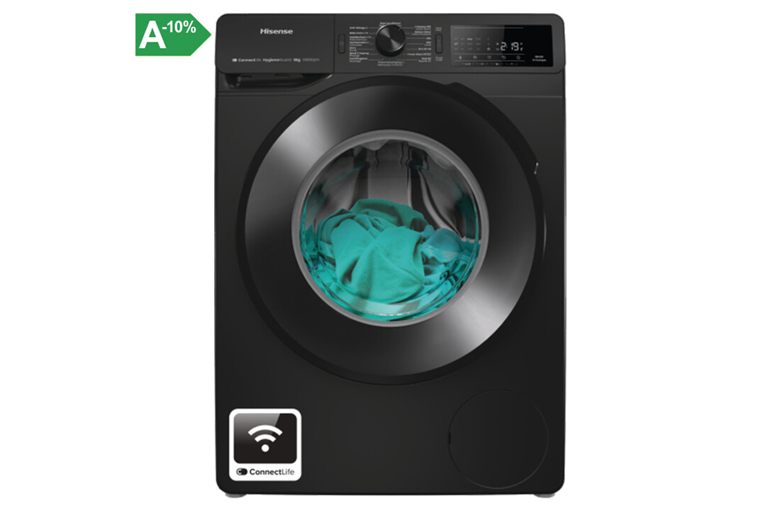 Hisense WF3V843BB/BLX - Wasmachine.