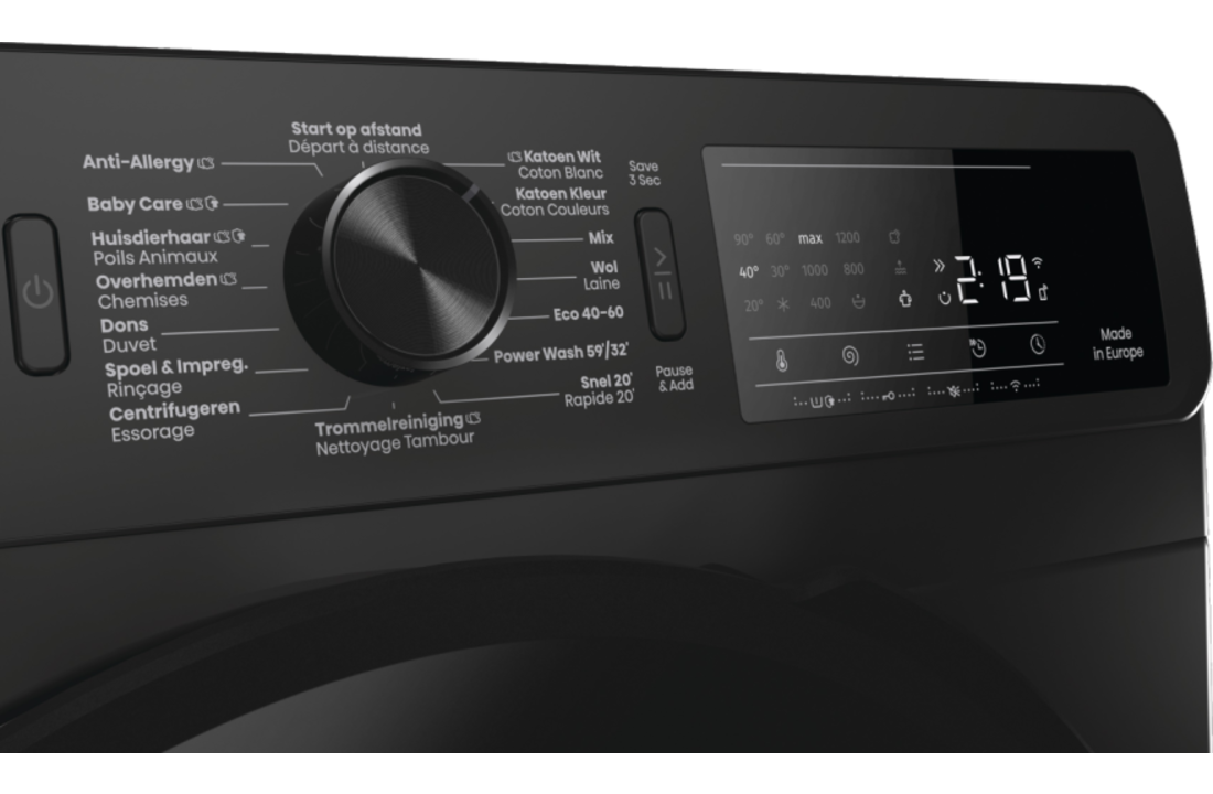 Hisense WF3V843BB/BLX - Wasmachine.