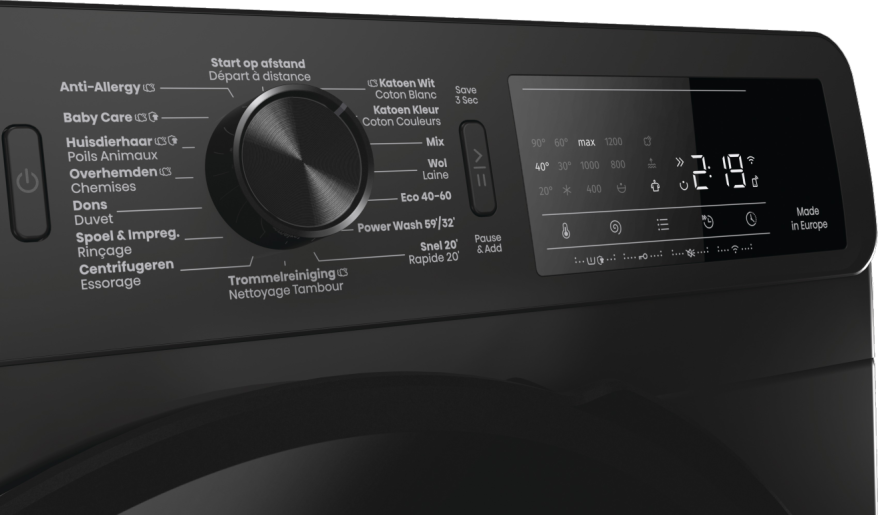 Hisense WF3V843BB/BLX - Wasmachine.