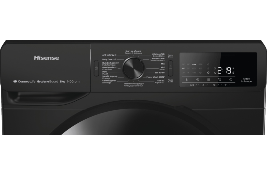 Hisense WF3V843BB/BLX - Wasmachine.